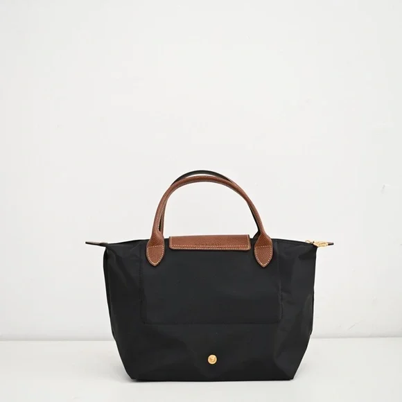 Longchamp Black Tote with Tan Details - Picture 2 of 7